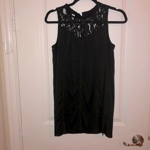 Octavia Sleeveless Black Top Size Small